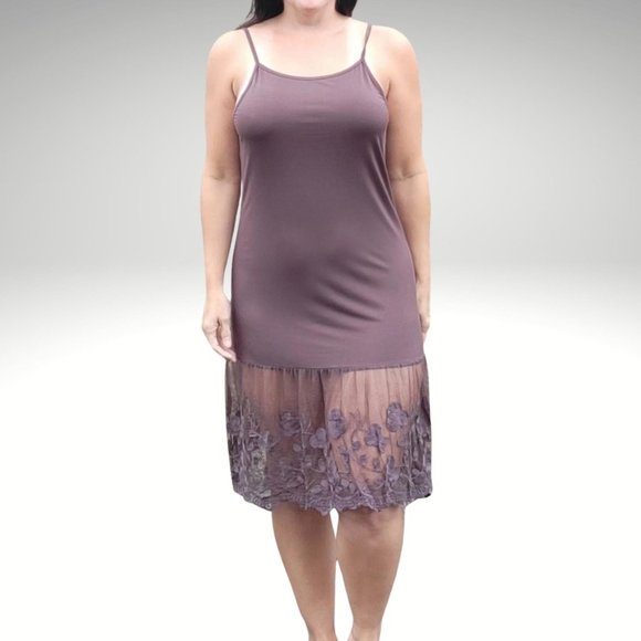 Stop and Smell the Roses Dark Chocolate Brown Lace Dress Extender - Picture 8 of 10